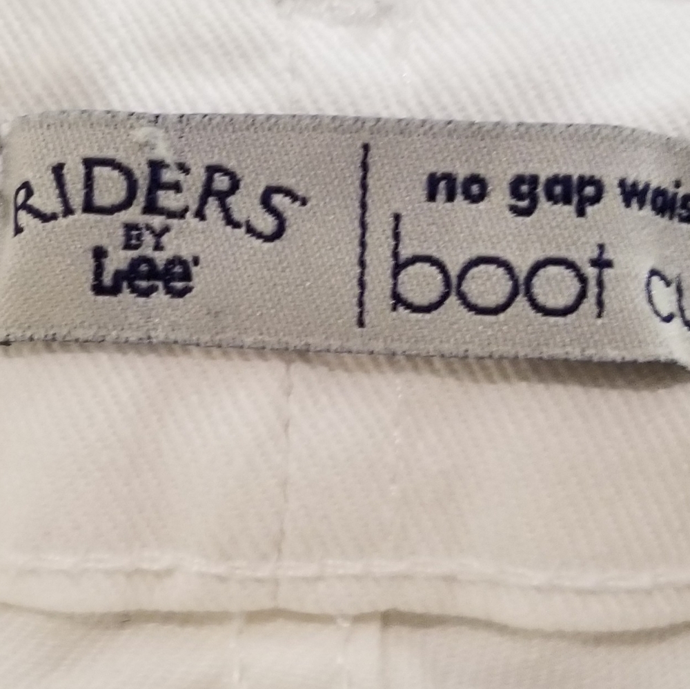 NWT Lee Riders Slender Stretch White Bootcut 16P - Picture 4 of 7